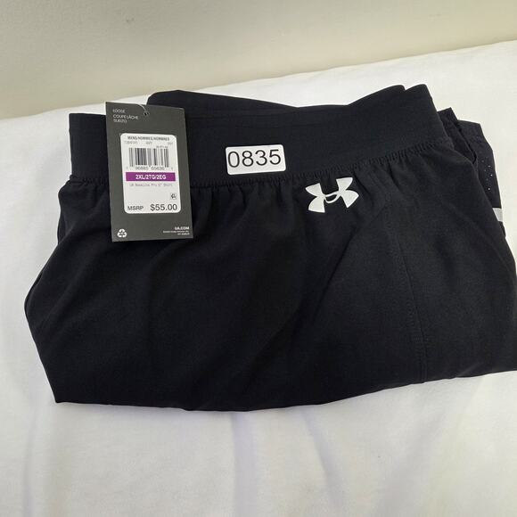 Under Armour UA Baseline Pro 5" Shorts Men's Black Comfort Size 2XL 1384141-001 - Picture 11 of 11